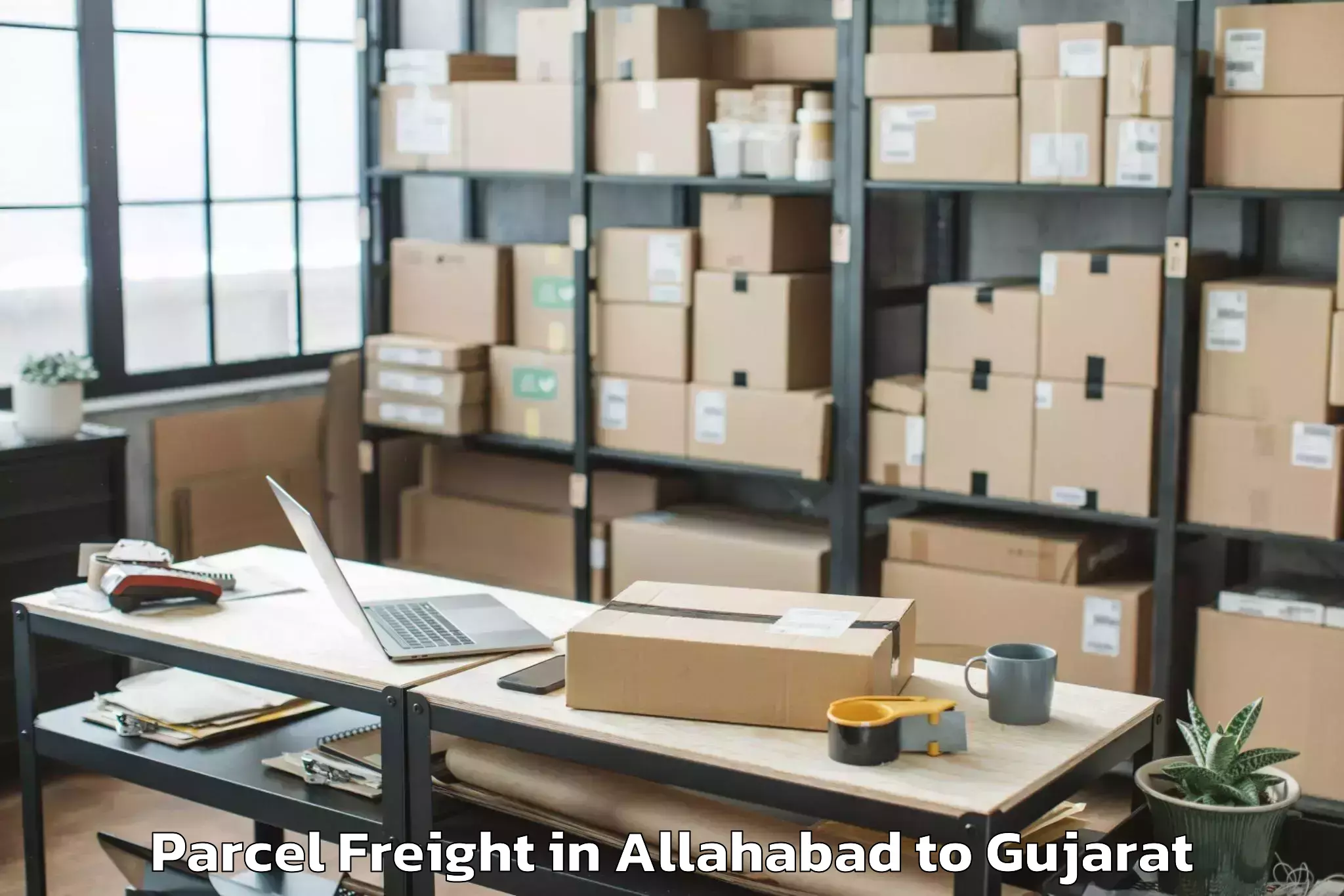 Leading Allahabad to Umrala Parcel Freight Provider